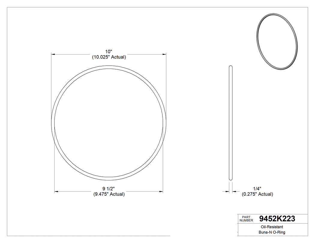 Technical drawing - 9452K223